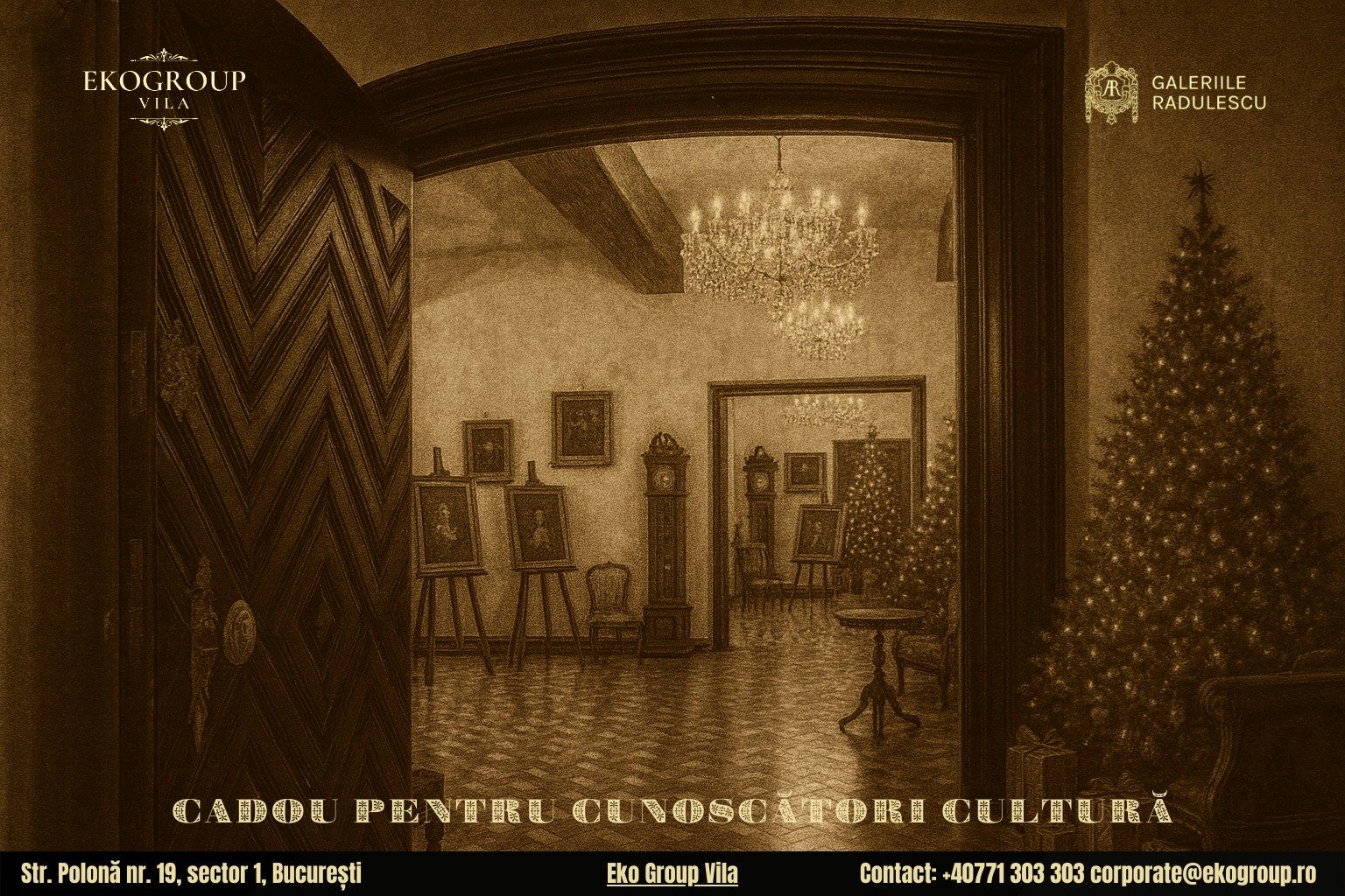 Un cadou de Crăciun autentic: acces la fascinanta expoziție „Crăciunul anilor ’30” de la Eko Group Vila